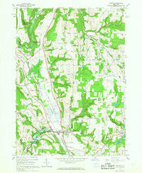 Arkport New York Historical topographic map, 1:24000 scale, 7.5 X 7.5 Minute, Year 1965