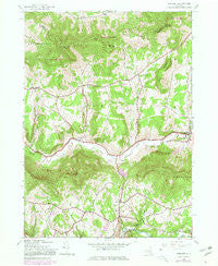 Ashland New York Historical topographic map, 1:24000 scale, 7.5 X 7.5 Minute, Year 1945