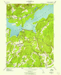 Ashokan New York Historical topographic map, 1:24000 scale, 7.5 X 7.5 Minute, Year 1942