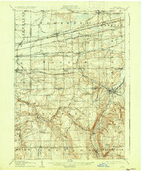 Attica New York Historical topographic map, 1:62500 scale, 15 X 15 Minute, Year 1905