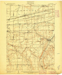 Attica New York Historical topographic map, 1:62500 scale, 15 X 15 Minute, Year 1905