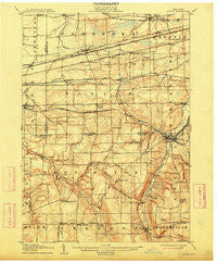 Attica New York Historical topographic map, 1:62500 scale, 15 X 15 Minute, Year 1905