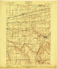 Attica New York Historical topographic map, 1:62500 scale, 15 X 15 Minute, Year 1905