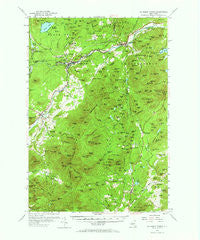 Au Sable Forks New York Historical topographic map, 1:62500 scale, 15 X 15 Minute, Year 1953