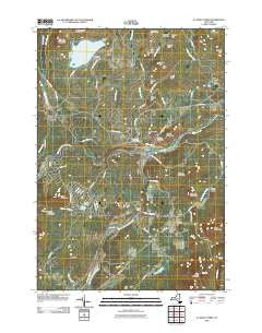 Au Sable Forks New York Historical topographic map, 1:24000 scale, 7.5 X 7.5 Minute, Year 2012