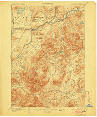 Ausable New York Historical topographic map, 1:62500 scale, 15 X 15 Minute, Year 1903
