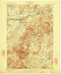 Ausable New York Historical topographic map, 1:62500 scale, 15 X 15 Minute, Year 1903