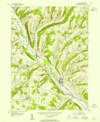 Avoca New York Historical topographic map, 1:24000 scale, 7.5 X 7.5 Minute, Year 1953