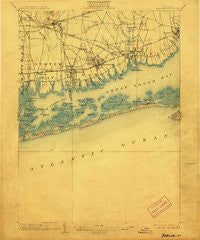 Babylon New York Historical topographic map, 1:62500 scale, 15 X 15 Minute, Year 1903