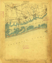Babylon New York Historical topographic map, 1:62500 scale, 15 X 15 Minute, Year 1903