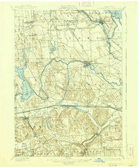 Baldwinsville New York Historical topographic map, 1:62500 scale, 15 X 15 Minute, Year 1900