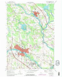 Baldwinsville New York Historical topographic map, 1:24000 scale, 7.5 X 7.5 Minute, Year 1973