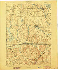 Baldwinsville New York Historical topographic map, 1:62500 scale, 15 X 15 Minute, Year 1900