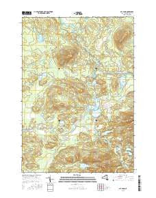 Bay Pond New York Current topographic map, 1:24000 scale, 7.5 X 7.5 Minute, Year 2016