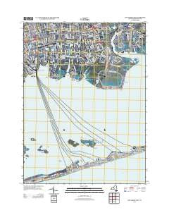 Bay Shore East New York Historical topographic map, 1:24000 scale, 7.5 X 7.5 Minute, Year 2013
