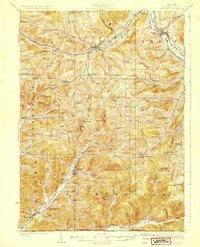 Belmont New York Historical topographic map, 1:62500 scale, 15 X 15 Minute, Year 1925