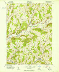 Bloomville New York Historical topographic map, 1:24000 scale, 7.5 X 7.5 Minute, Year 1943