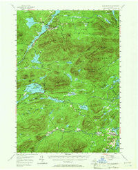 Blue Mountain New York Historical topographic map, 1:62500 scale, 15 X 15 Minute, Year 1954