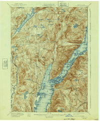 Bolton New York Historical topographic map, 1:62500 scale, 15 X 15 Minute, Year 1900