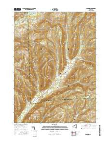 Bradford New York Current topographic map, 1:24000 scale, 7.5 X 7.5 Minute, Year 2016