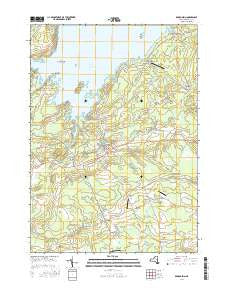 Broadalbin New York Current topographic map, 1:24000 scale, 7.5 X 7.5 Minute, Year 2016