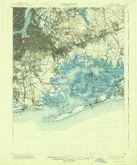 Brooklyn New York Historical topographic map, 1:62500 scale, 15 X 15 Minute, Year 1900