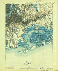 Brooklyn New York Historical topographic map, 1:62500 scale, 15 X 15 Minute, Year 1900