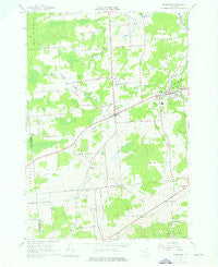 Brushton New York Historical topographic map, 1:24000 scale, 7.5 X 7.5 Minute, Year 1964