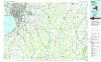 Buffalo New York Historical topographic map, 1:100000 scale, 30 X 60 Minute, Year 1984