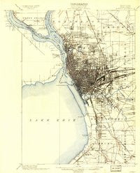 Buffalo New York Historical topographic map, 1:62500 scale, 15 X 15 Minute, Year 1901