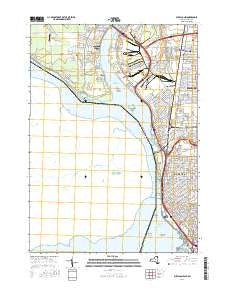 Buffalo NW New York Current topographic map, 1:24000 scale, 7.5 X 7.5 Minute, Year 2016