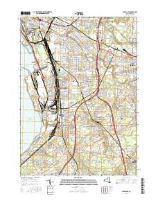 Buffalo SE New York Current topographic map, 1:24000 scale, 7.5 X 7.5 Minute, Year 2016