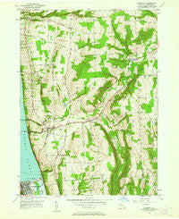 Burdett New York Historical topographic map, 1:24000 scale, 7.5 X 7.5 Minute, Year 1950