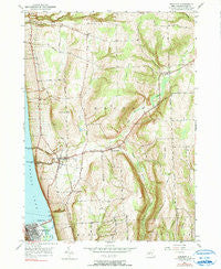 Burdett New York Historical topographic map, 1:24000 scale, 7.5 X 7.5 Minute, Year 1950
