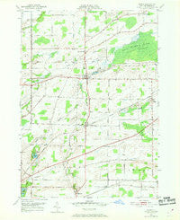 Byron New York Historical topographic map, 1:24000 scale, 7.5 X 7.5 Minute, Year 1950