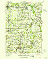 Caledonia New York Historical topographic map, 1:62500 scale, 15 X 15 Minute, Year 1951
