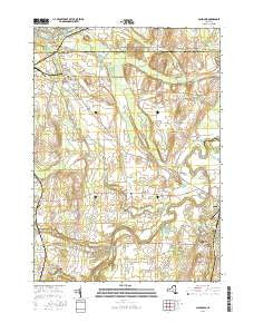 Caledonia New York Current topographic map, 1:24000 scale, 7.5 X 7.5 Minute, Year 2016