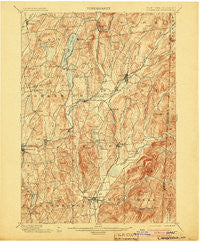 Cambridge New York Historical topographic map, 1:62500 scale, 15 X 15 Minute, Year 1901