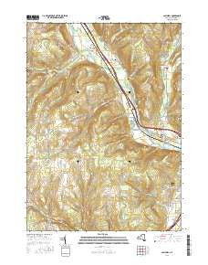 Campbell New York Current topographic map, 1:24000 scale, 7.5 X 7.5 Minute, Year 2016