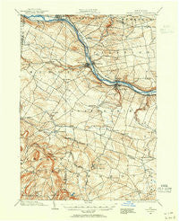 Canajoharie New York Historical topographic map, 1:62500 scale, 15 X 15 Minute, Year 1898