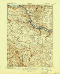 Canajoharie New York Historical topographic map, 1:62500 scale, 15 X 15 Minute, Year 1902