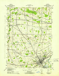 Canandaigua New York Historical topographic map, 1:31680 scale, 7.5 X 7.5 Minute, Year 1942