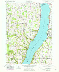 Canandaigua Lake New York Historical topographic map, 1:24000 scale, 7.5 X 7.5 Minute, Year 1951