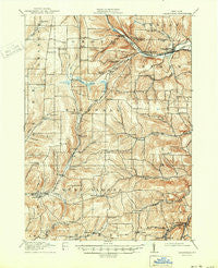 Canaseraga New York Historical topographic map, 1:62500 scale, 15 X 15 Minute, Year 1916