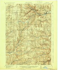 Canaseraga New York Historical topographic map, 1:62500 scale, 15 X 15 Minute, Year 1916