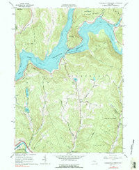 Cannonsville Reservoir New York Historical topographic map, 1:24000 scale, 7.5 X 7.5 Minute, Year 1965