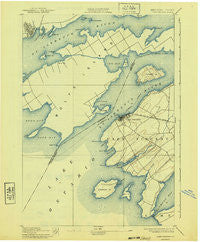 Cape Vincent New York Historical topographic map, 1:62500 scale, 15 X 15 Minute, Year 1895