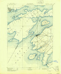 Cape Vincent New York Historical topographic map, 1:62500 scale, 15 X 15 Minute, Year 1944