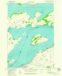 Cape Vincent North New York Historical topographic map, 1:24000 scale, 7.5 X 7.5 Minute, Year 1958