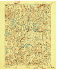 Carmel New York Historical topographic map, 1:62500 scale, 15 X 15 Minute, Year 1894